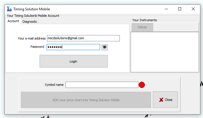 TS Window to commincate with TS Mobile